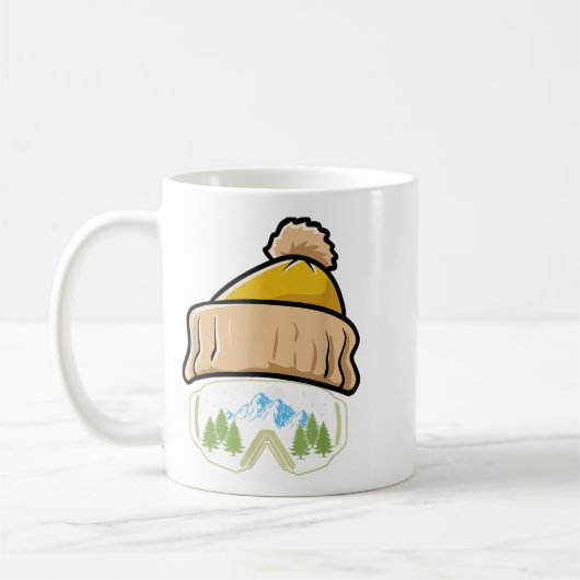 Skifahren Wintersport Ski Hat Snowboard Goggles Sn Kaffeetasse (Links)