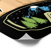 Skifahren Wintersport Ski Hat Snowboard Goggles Sn Poster (Ecke)