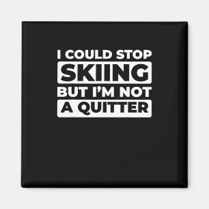 Skifahren - Wintersport Skifahren Magnet