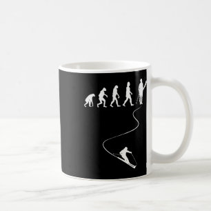 Skifahren Wintersport Skiliebhaber Evolution des S Kaffeetasse