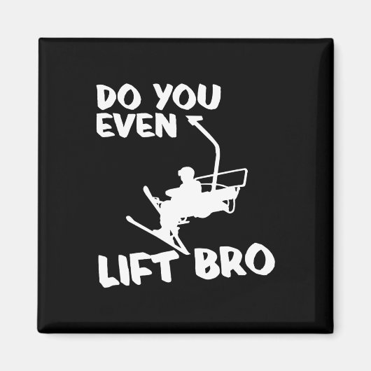 Skifahren Wintersportgeschenk - Skifahren Ski Sie  Magnet (Vorne)