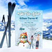 Skifahren wir später Nachskifahren Winter Schnee J