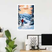 Skifahren Ylläs Norwegen Poster 1 (Heimbüro)