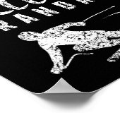 Skifahrender Opa Skiläufer Ski-Opa Poster (Ecke)