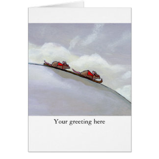 Skifahrenrattenspaß uique Kunstski, der