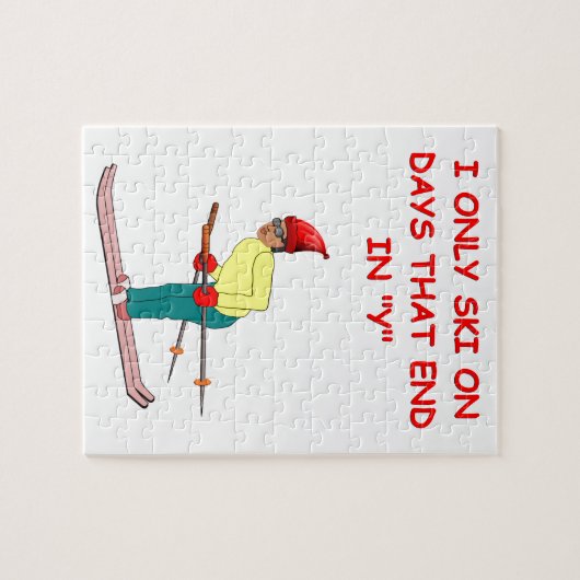 Skifahrenwitz Puzzle (Horizontal)