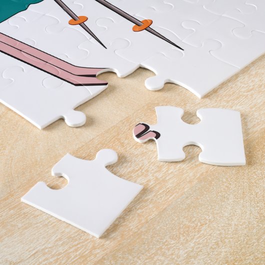 Skifahrenwitz Puzzle (Seite)