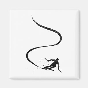 Skifahrer Abfahrt Berge Skisport Ski Skifahren Gif Magnet