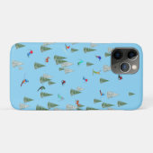 Skifahrer Abfahrt-Skiilllustration Blassblau Case-Mate iPhone Hülle (Rückseite (Horizontal))