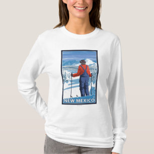 Skifahrer AdmiringNew Mexiko T-Shirt