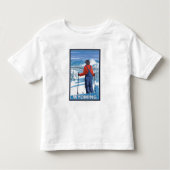 Skifahrer AdmiringWyoming Kleinkind T-shirt (Vorderseite)