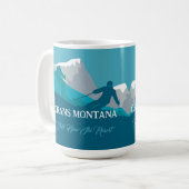 Skifahrer Alp Locarno Kaffeetasse (Vorderseite Links)