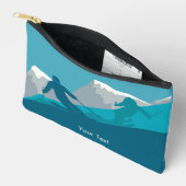 Skifahrer Alpin Skifahren Personalisiert Klein Zubehörtasche (Offen)