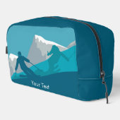 Skifahrer Alpin Skifahren Personalisiert Waschbeutel (Rechte Ecke)