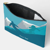 Skifahrer Alpin Skifahren Personalisiert Zubehörtasche (Offen)