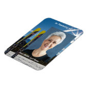 Skifahrer-Andenken Magnet (Linke Seite)