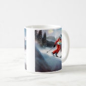 Skifahrer auf dem Berg Kaffeetasse (VorderseiteRechts)