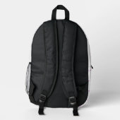 Skifahrer Bedruckter Rucksack (Rückseite)