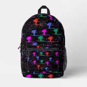 Skifahrer Bedruckter Rucksack (Vorderseite)