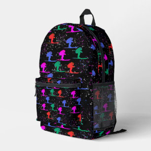 Skifahrer Bedruckter Rucksack