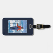 Skifahrer-Bewundern - Gletscher-Spitze, Washington Gepäckanhänger (Vorderseite horizontal)