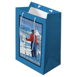 Skifahrer-Bewundern - Stevens-Durchlauf, Mittlere Geschenktüte