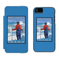Skifahrer-Bewundern - Sun Valley, Idaho