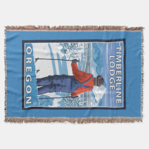 Skifahrer-Bewundern - Timberline-Häuschen, Oregon Decke