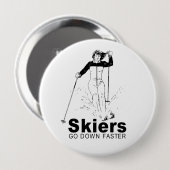 Skifahrer Button (Vorne & Hinten)