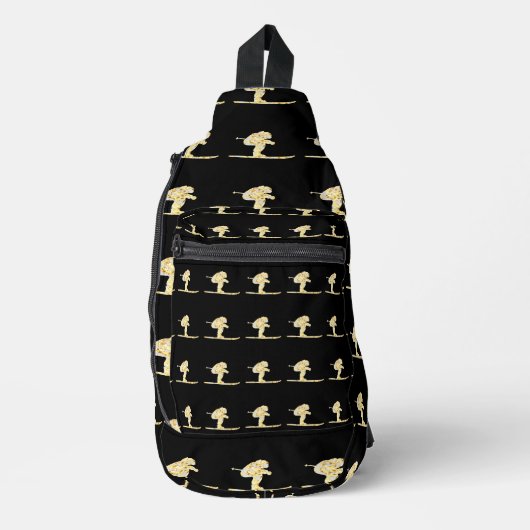 Skifahrer Crossbody Bag (Vorderseite)