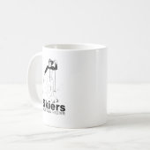 Skifahrer fahren schneller kaffeetasse (Vorderseite Links)