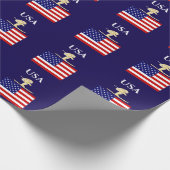 Skifahrer Geschenkpapier (Ecke)