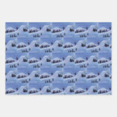 Skifahrer Geschenkpapier Set (Vorderseite 3)