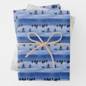 Skifahrer Geschenkpapier Set (Beispiel)