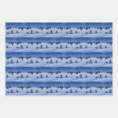 Skifahrer Geschenkpapier Set (Vorderseite)