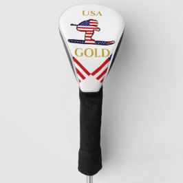 Skifahrer Golf Headcover