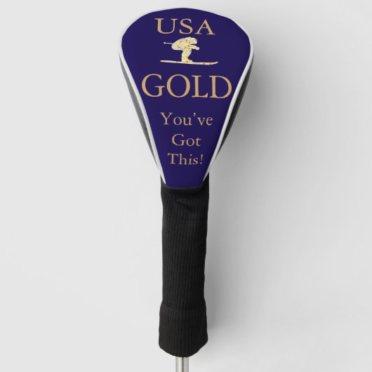 Skifahrer Golf Headcover (Vorderseite)