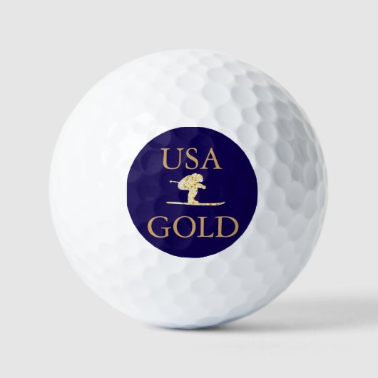 Skifahrer Golfball (Vorderseite)