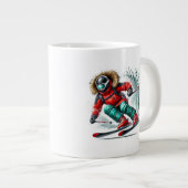 Skifahrer Jumbo  Jumbo-Tasse (Vorderseite Rechts)