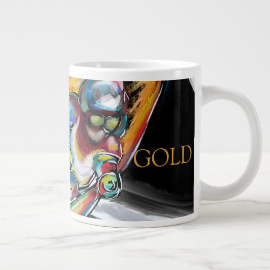 Skifahrer Jumbo-Tasse (Rechts)