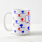 Skifahrer Kaffeetasse (Links)