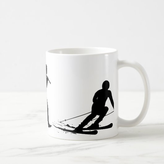 Skifahrer Kaffeetasse (Rechts)