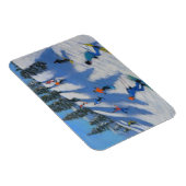 Skifahrer Lofer 2010 Magnet (Rechte Seite)
