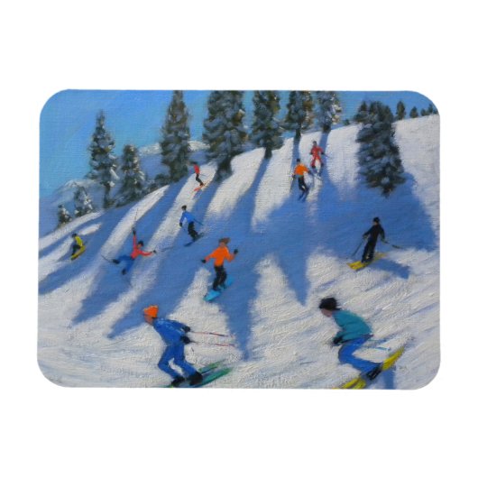 Skifahrer Lofer 2010 Magnet (Horizontal)