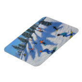 Skifahrer Lofer 2010 Magnet (Linke Seite)