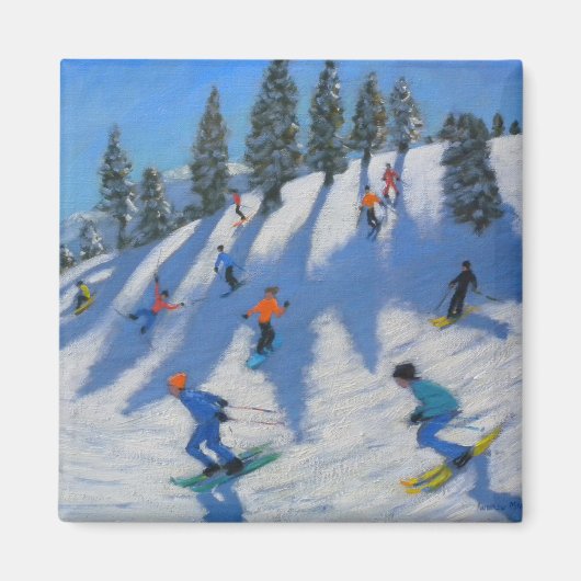 Skifahrer Lofer 2010 Magnet (Vorne)