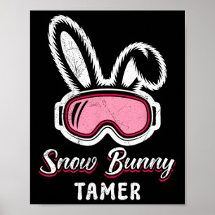 Skifahrer Lustiger Schneehase Tamer Lustiger Apres Poster