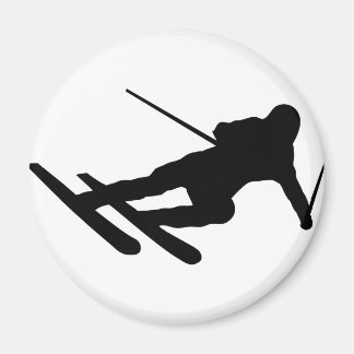 Skifahrer Magnet