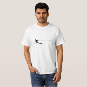 Skifahrer mit Spray T-Shirt (Vorne ganz)