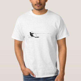 Skifahrer mit Spray T-Shirt